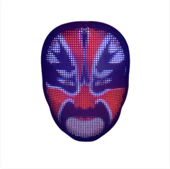LED Face-Changing Halloween Mask – Full-Color Luminous Party Mask for Festivals & Events